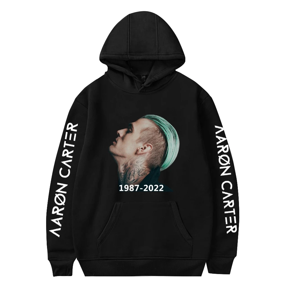 

Men's Hoody WAWNI Singer Aaron Carter Hoodie 1987-R.I.P Sweatshirt Harajuku Tops Casual Winter Pullover Clothes for Men Womens