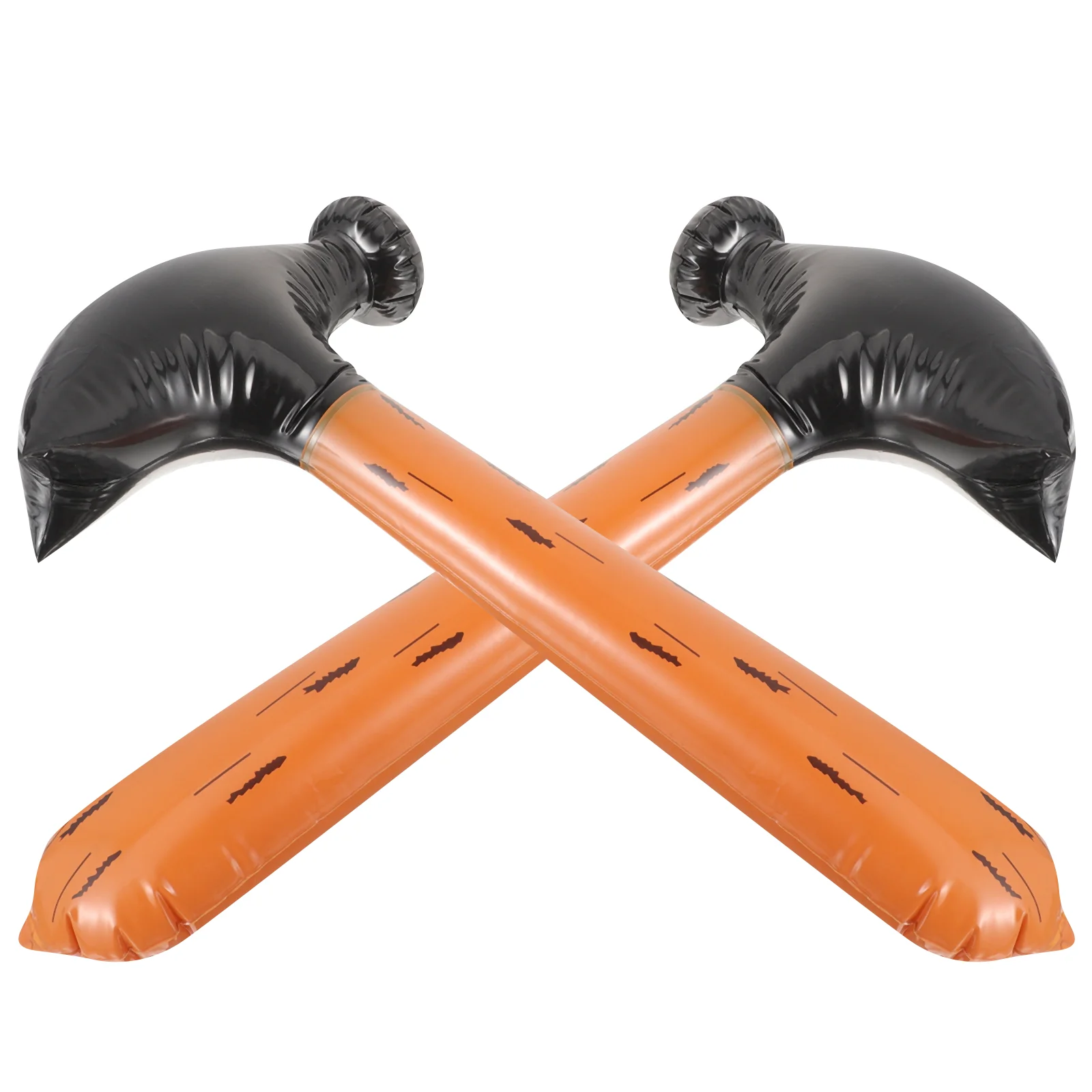 

2 Pcs Inflatable Hammer Toy Pool Toys Decorations Plastic Pvc Kids Child Accessory