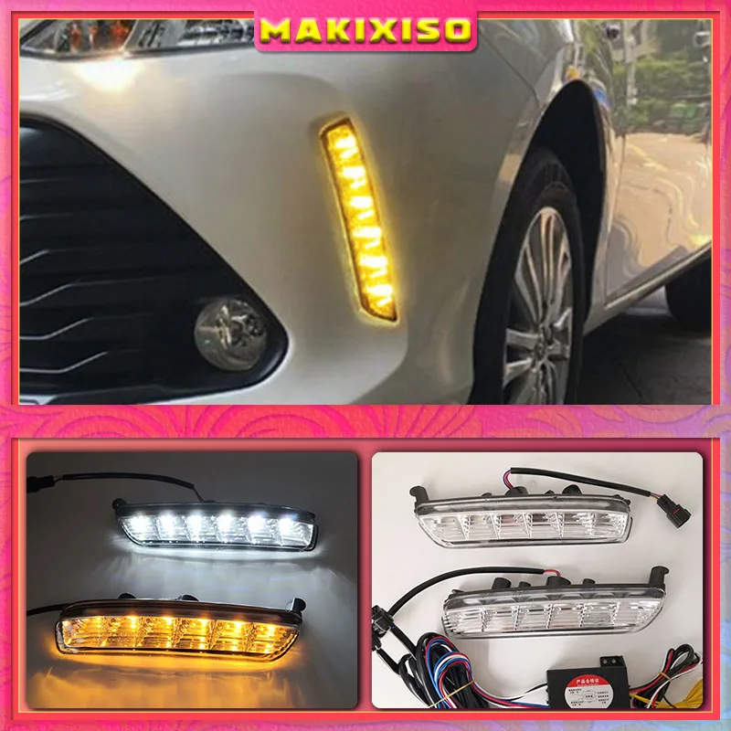 Дневные ходосветильник для Toyota Vios Yaris 2017-2020 противотуманные фары