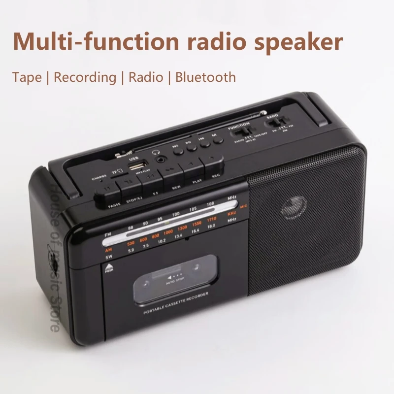 Кассетный радиокарты Bluetooth Vintage