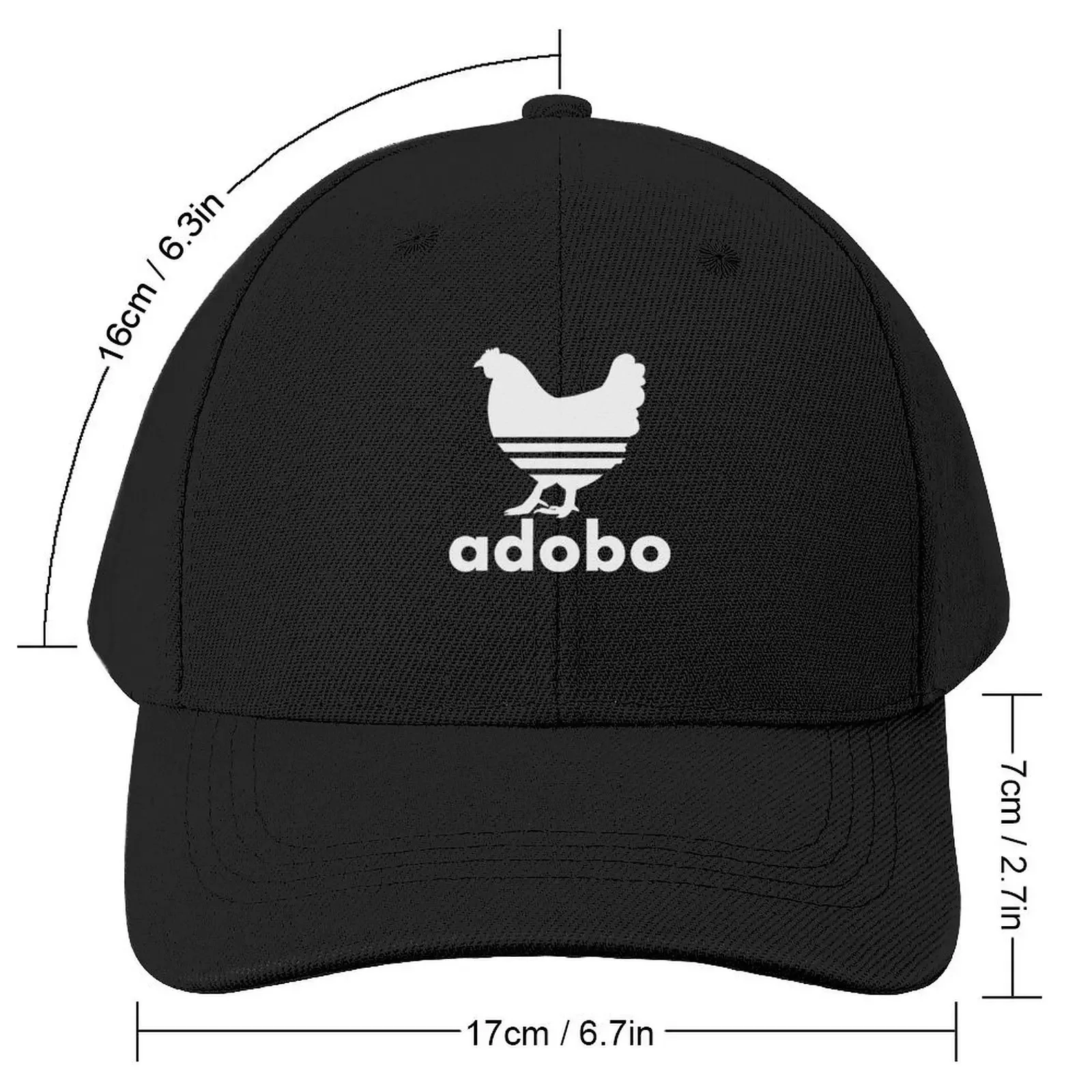 ADOBO CHICKEN FILIPINO PINOY FOOD POCKET DESIGN Бейсбольная кепка на заказ Шляпа каска Роскошная