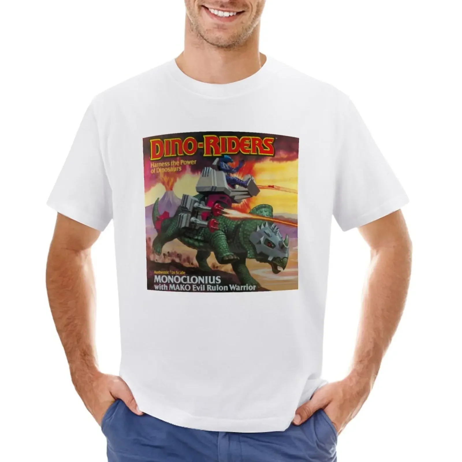 Футболка DinoRiders-Monoclonius Быстросохнущий летний топ корейская мода футболки для