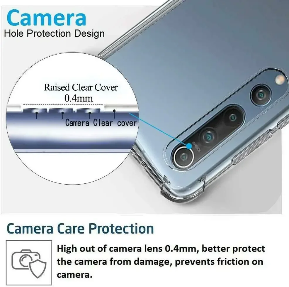 Чехол для Xiaomi 12 Ultra Mi 11 11T 11i 10 Lite ультрапрозрачный ударопрочный чехол-бампер