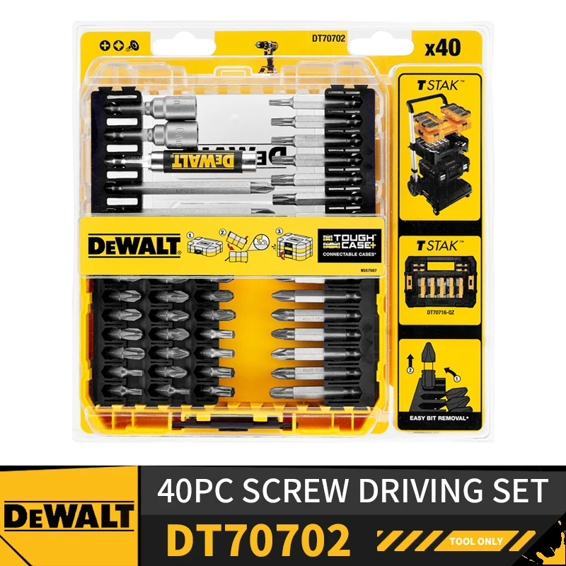 

Винт DEWALT DT70702 40 шт., аксессуары для электроинструментов