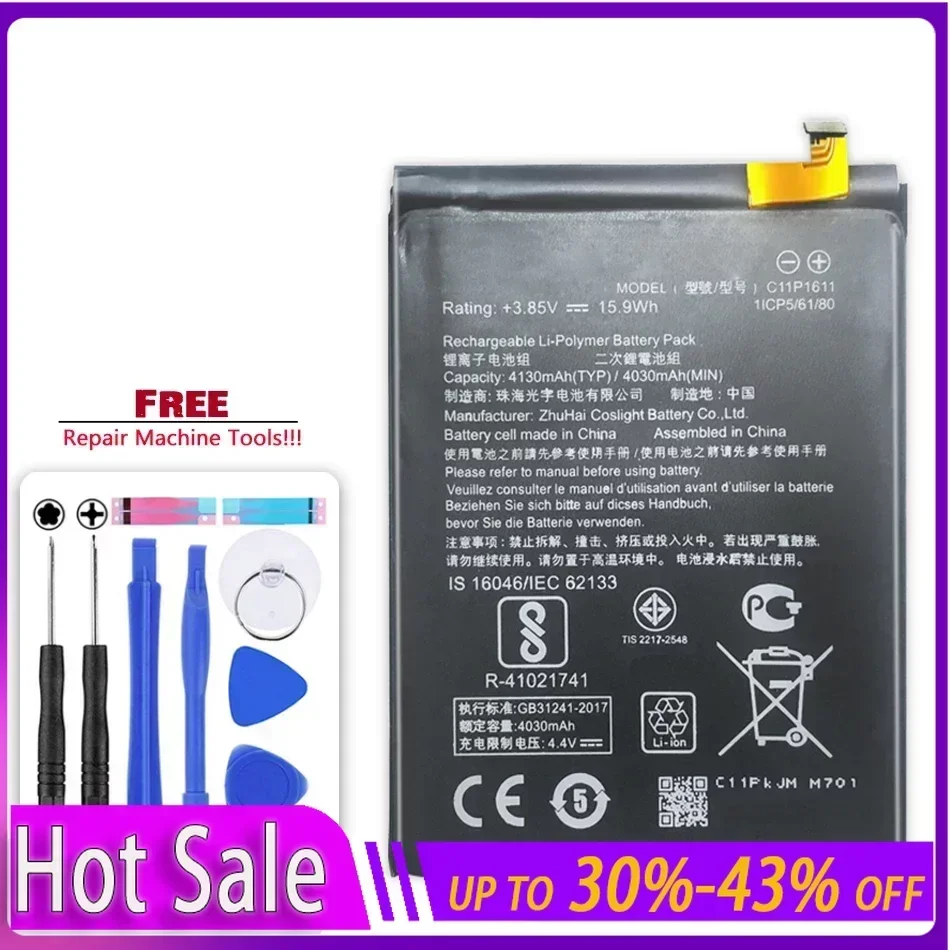 Сменный аккумулятор для смартфона 4130 мАч ASUS Zenfone 3 Max Z3 ZC520TL C11P1611 портативные