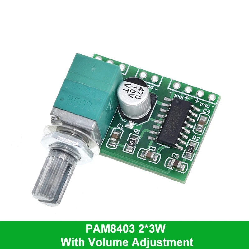 

Цифровой усилитель TZT Bluetooth 5.0 PAM8403 2x3Вт