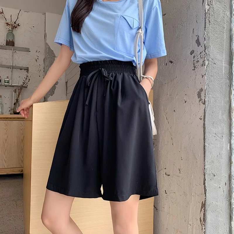 Women's Y2K Clothes Summer Loose New Wide Leg Knee Skirts Pants Skinny Casual Short Skirts Women Fashion Korean Style 2023