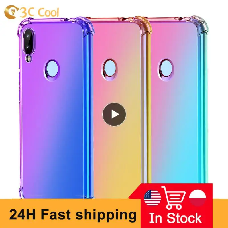 

Mobile Phone Shell Ultra-thin Four-corner Anti-fall Soft Silicone Protective Cover Suitable For Red Rice Note7 Gradient