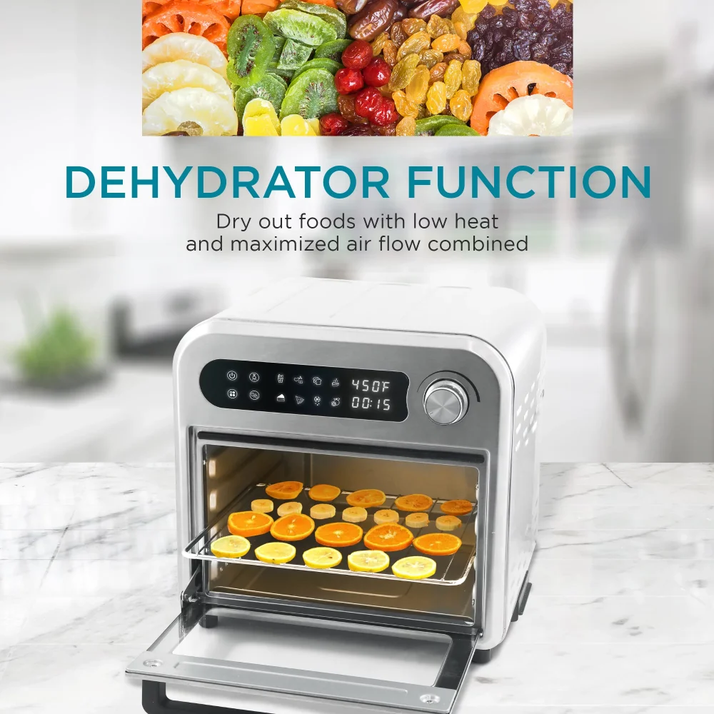 

Infinite-Use Air Fryer Oven, Stainless Steel, 10 L Kitchen Accessories Oven Cuiseur Electrique Multifonction