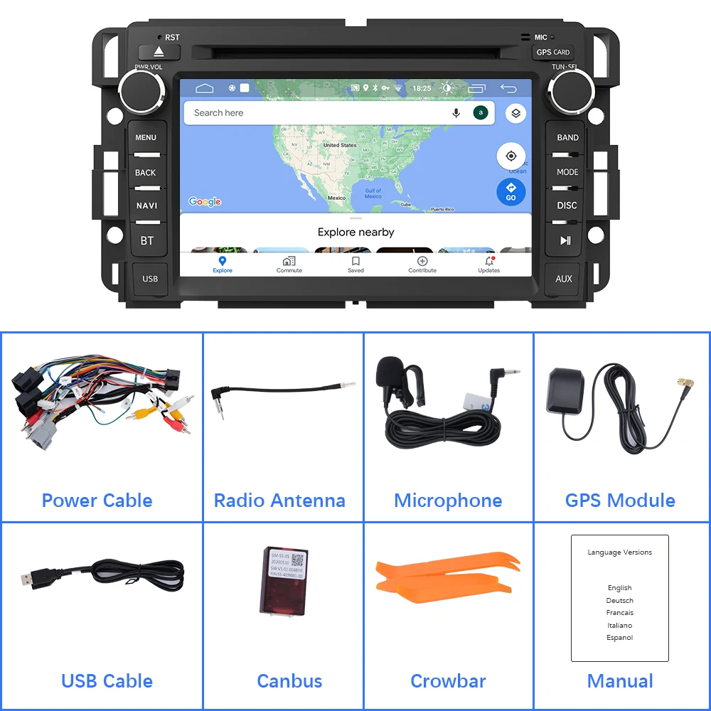 Junsun автомобильный радиоприемник мультимедийный плеер для анклава/GMC/ Chevrolet .. Авто