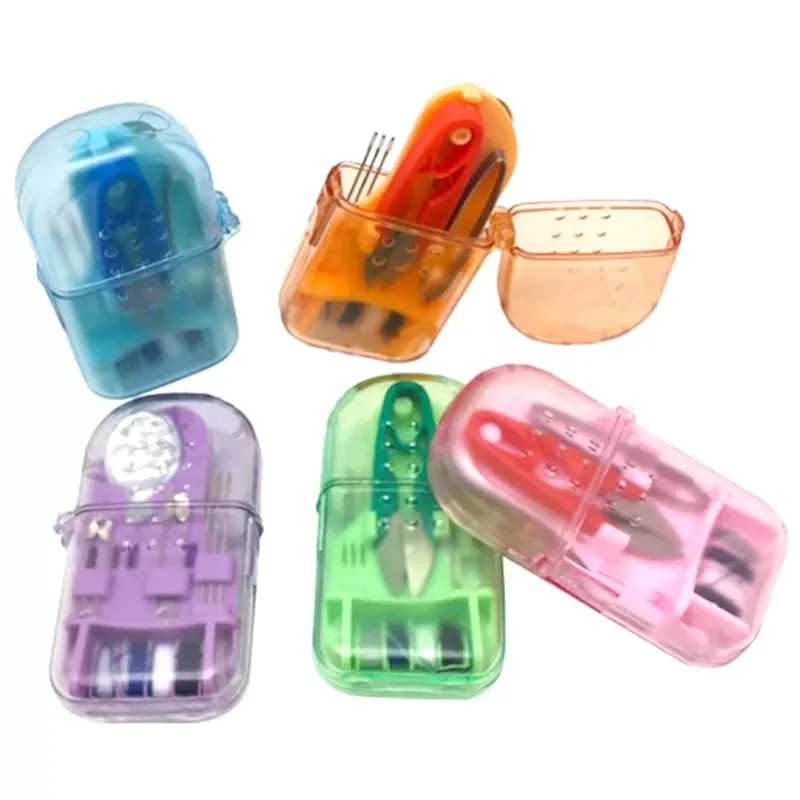

Home Travel Sewing Kit Box Mini Portable Sewing Kit Box Needle Sewing Tools