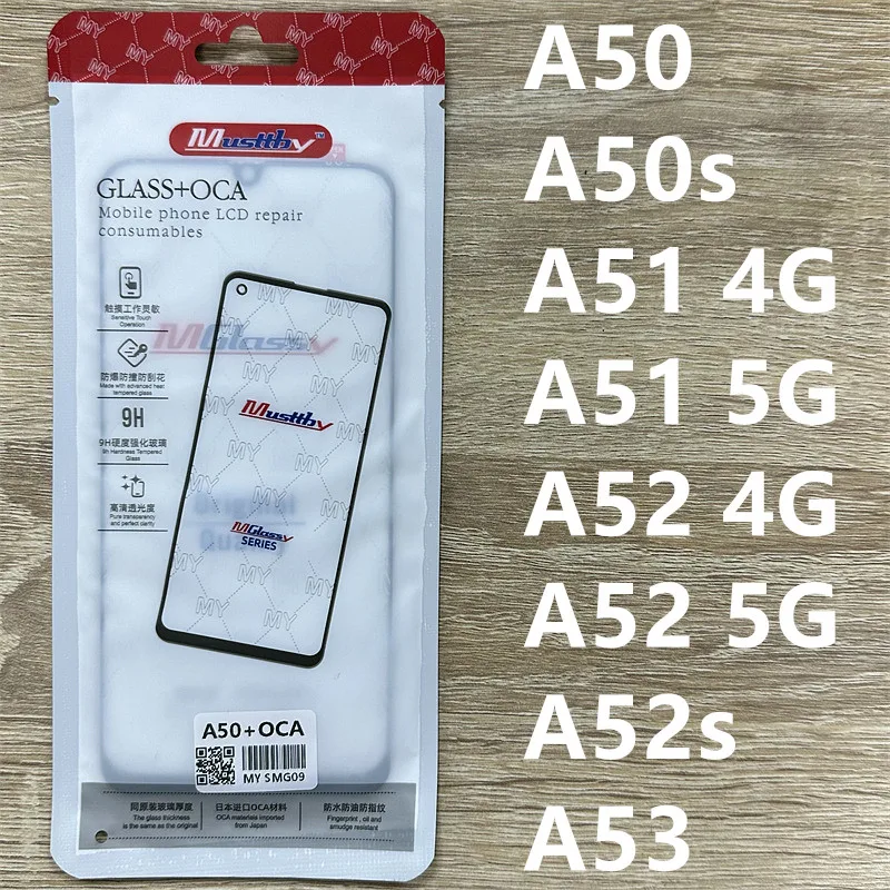 

5 PCS MY Best Glass with OCA for Samsung Galaxy A50 A50s A51 A52 A52s A53 4G 5G Front Screen Outer LCD Lens Glass+OCA