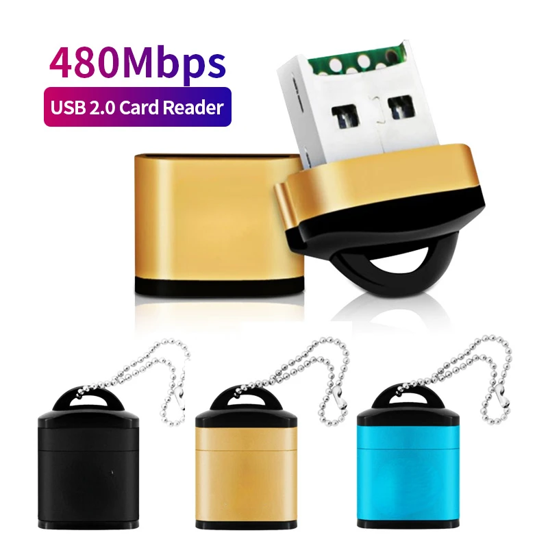 

USB Card Reader Micro SD Card Reader For Speaker USB 2.0 Memory Card Adapter 480Mbps Fast Cardreader Laptop Accessories