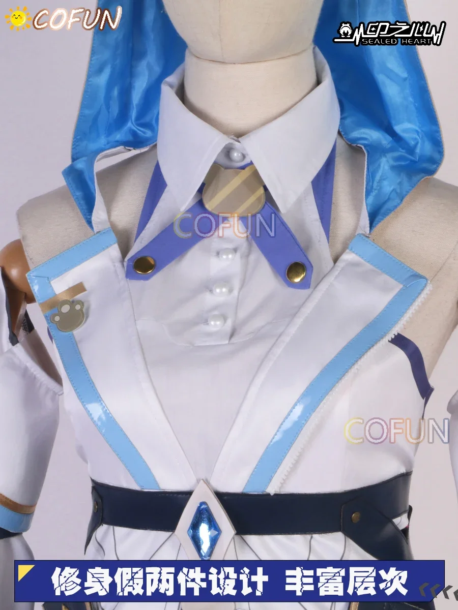 COFUN Game CalabiYau Yvette Косплей Костюм Хэллоуин Наряды Игровая Одежда Женское Платье