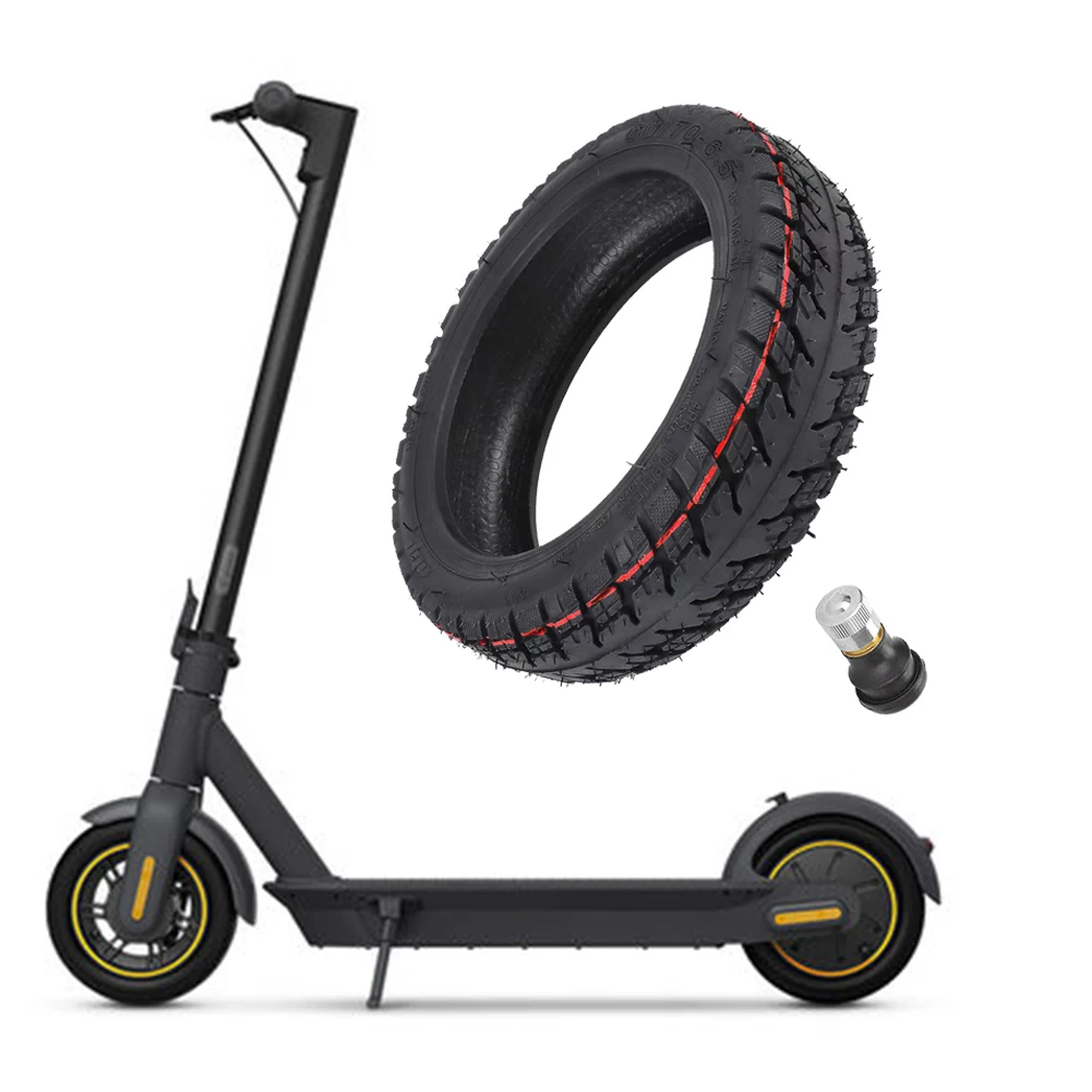 

10 Inch 60/70-6.5 Electric Scooter Off-Road Tubeless Tires For Ninebot Max G30 Scooter Tyre Wearproof Rubber Tire Accessories
