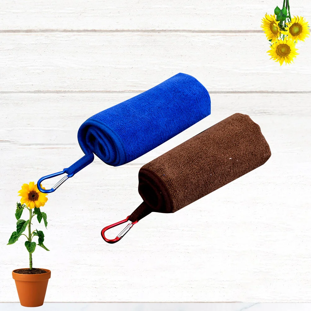 

2 шт., рыболовные полотенца с карабином, впитывающее спортивное полотенце, ткань для рыбалки на открытом воздухе, для пешего туризма, скалолазания (случайный цвет)