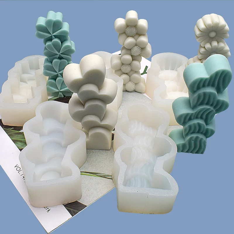 Четыре солнечных цветов четыре листа клевера ароматическая свеча гипсовое