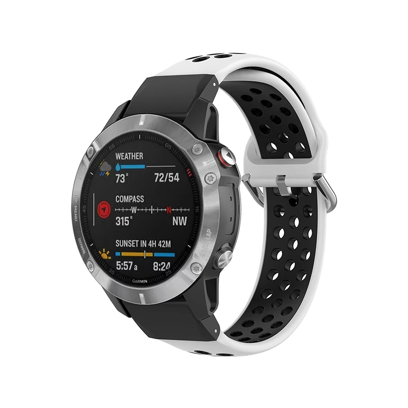 Браслет силиконовый для Garmin Fenix 6X Pro 5X Plus 3 3HR |