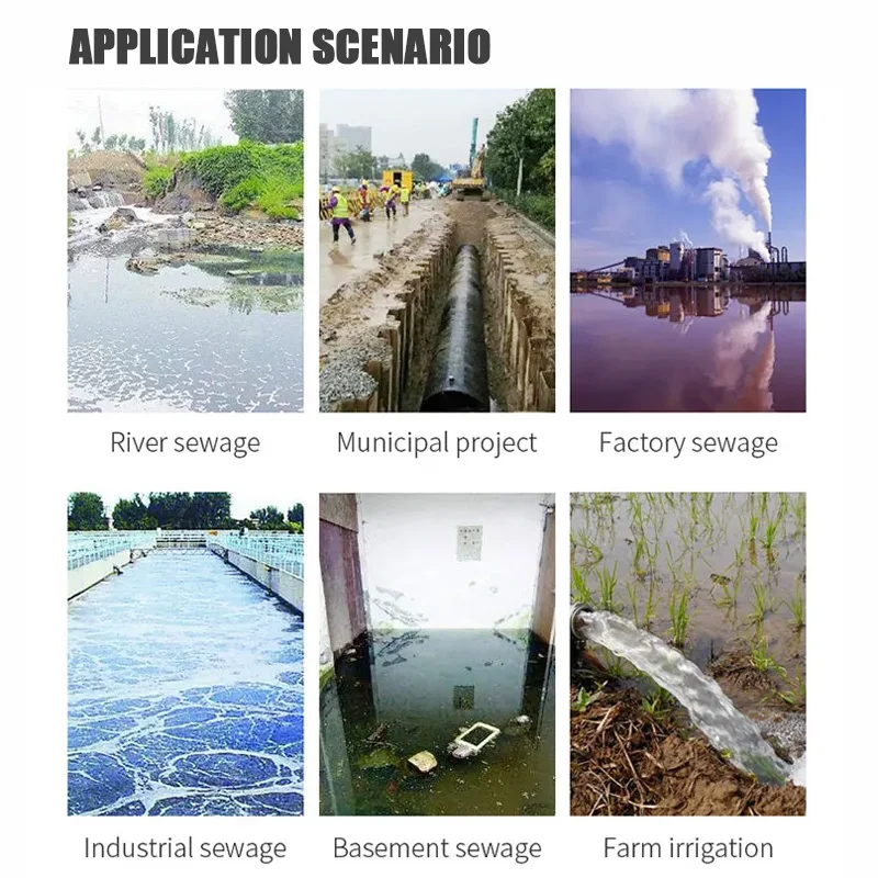 Насос для сточных вод с высоким потоком погружная грязная вода из нержавеющей