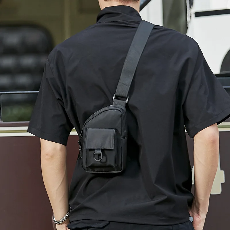 

Сумка на плечо мужская из ткани Оксфорд, модная нагрудная сумочка-слинг через плечо, Повседневная дорожная бананка, 2022