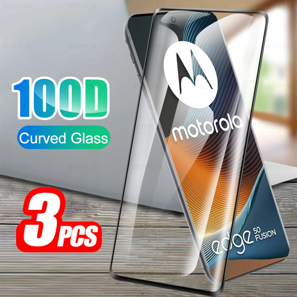 3 шт. для Motorola Moto Edge 50 Fusion 40 Neo 5G изогнутое защитное закаленное стекло Edge50 Ultra Pro Edge40