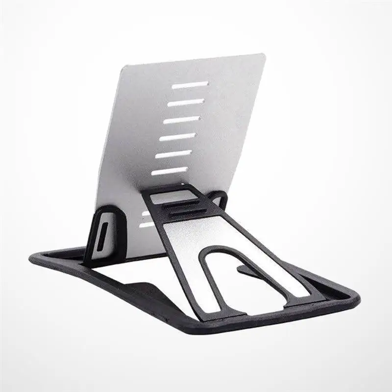 

Aluminium Alloy Type Phone Holder Foldable Metal Stand for Cellphone Tablet Smartphone (Black)