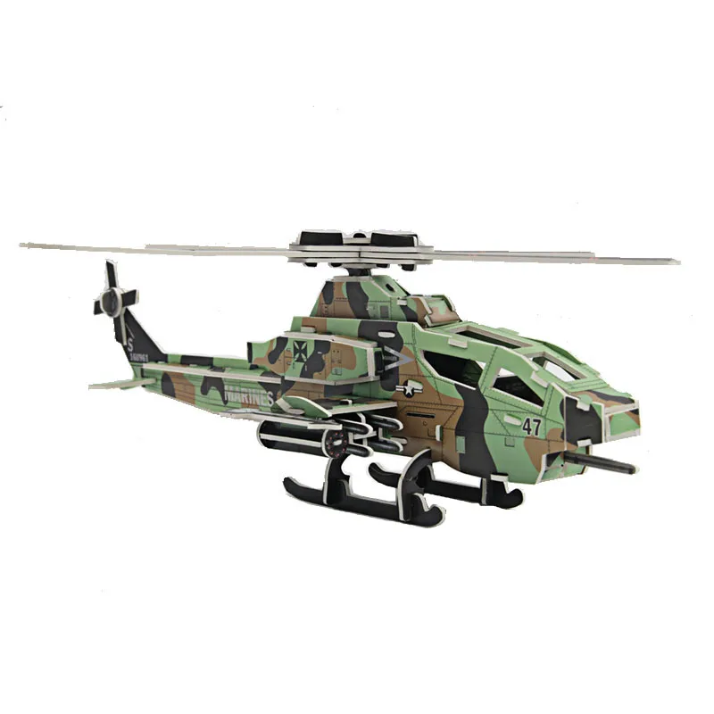 

Diy Paper 3D Three-dimensional Puzzle Airplane Model Assembly Handmade Brain Puzzle Children's Toys