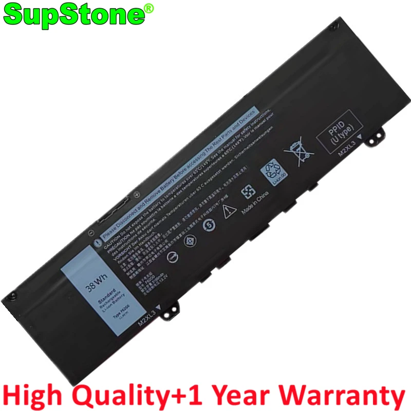 Фото SupStone F62G0 RPJC3 39DY5 Аккумулятор для ноутбука Dell Inspiron 13 5370 7370 7373 7380 7386, для Vostro 5370 P83G P87G P91G №1