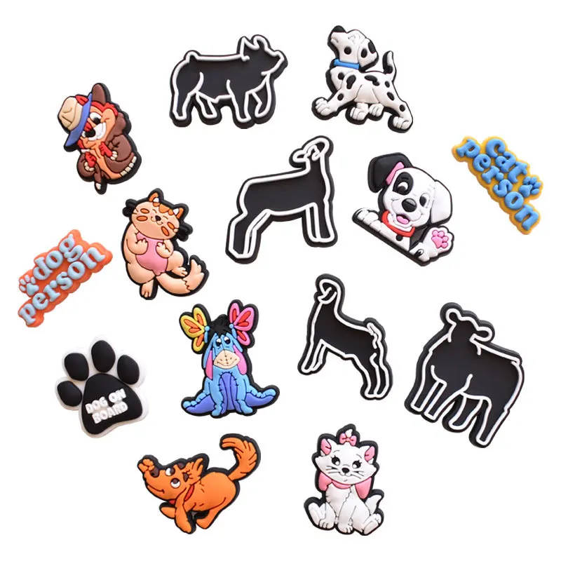 

Shoe Buckle Anime Cute Chars Croc Jibz Decoration Designer Cat Dog Sheep Cow Pig Accesoire Garden Shoe Decoration Kid Gift