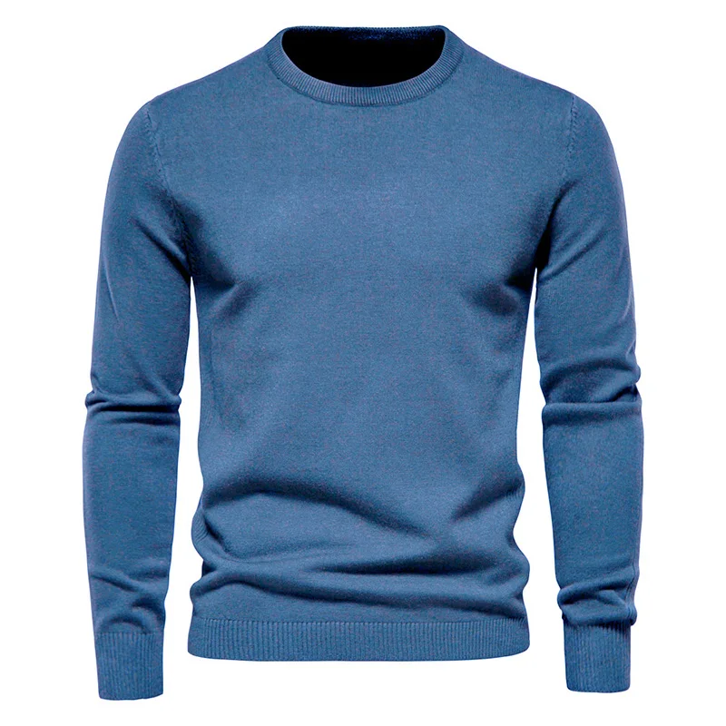 10-color autumn and winter thickened jumper men round neck Slim men's jumper men's knitwear tops
