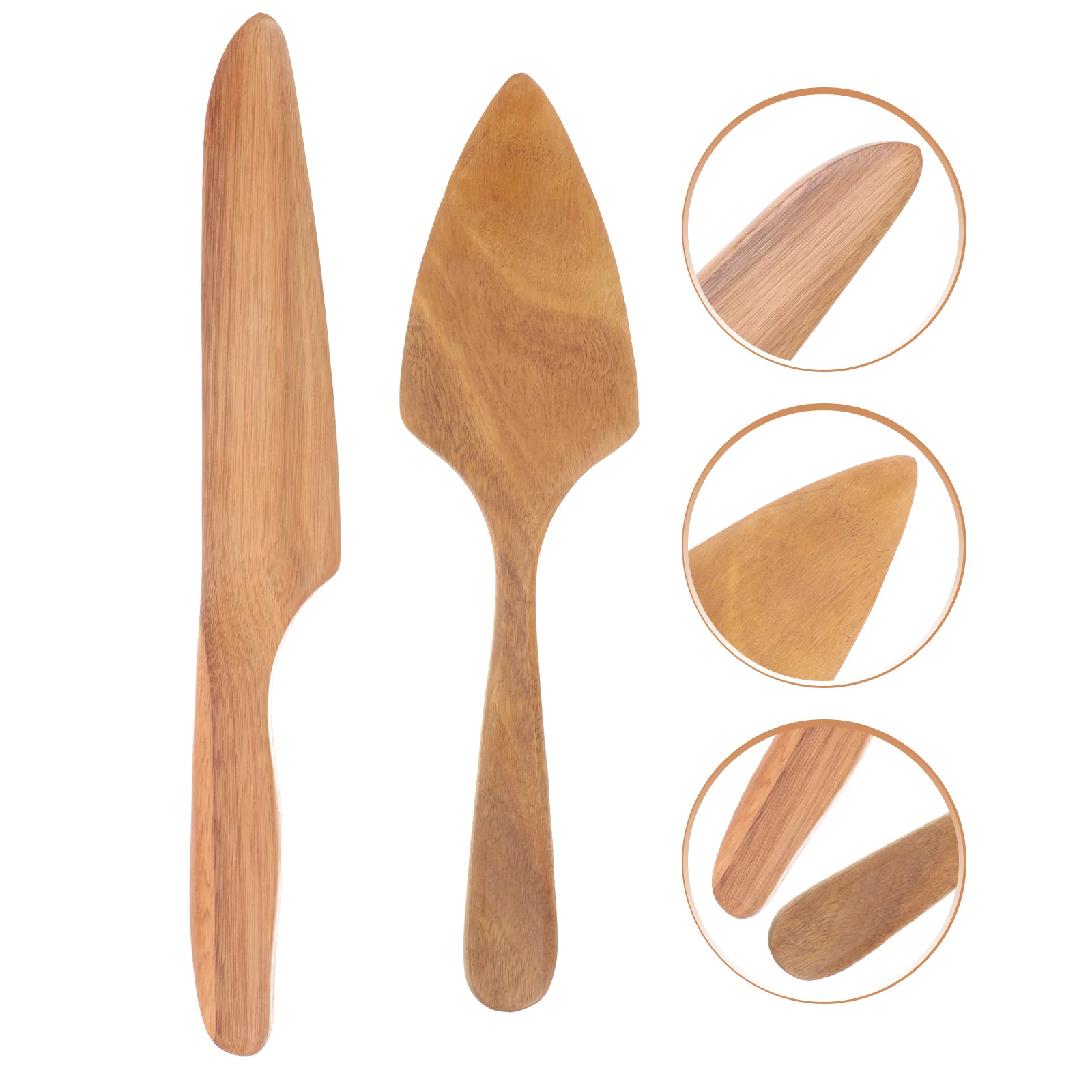 

Wooden Knife Set Cake Server Tool Small Serving Spatula Pizza Supply Tools