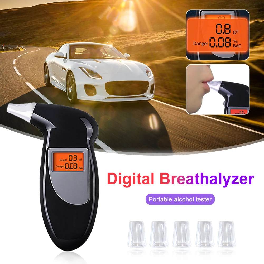 

Breathalyzer Portable Key chain Breath Alcohol Tester for Driver, Digital LCD Alcohol Breath Analyzer Breathalyzer