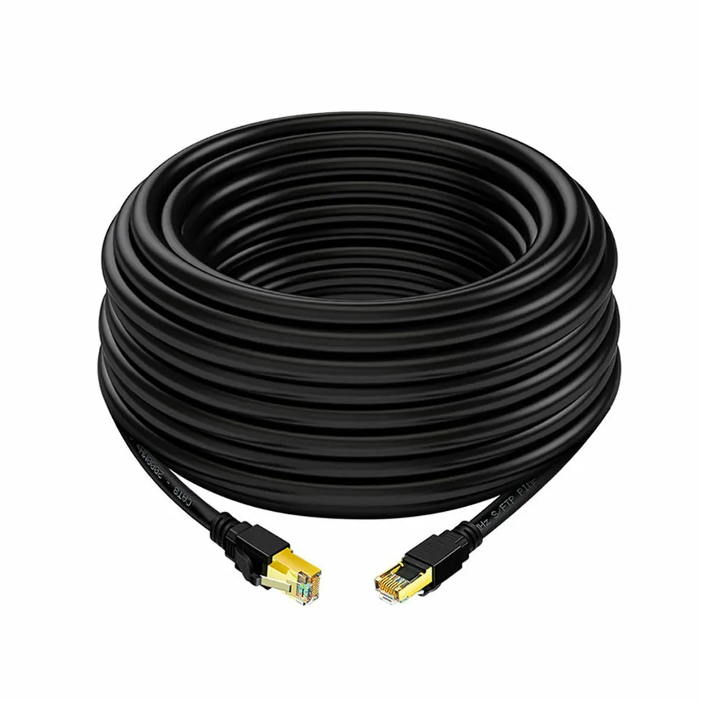 PC RJ45 Cable Ethernet Cat 8 10m 30m 40Gbps 2000MHz Lan Cable Internet Network Shielding Laptops PS 4 Router Modem Cat7 Cord