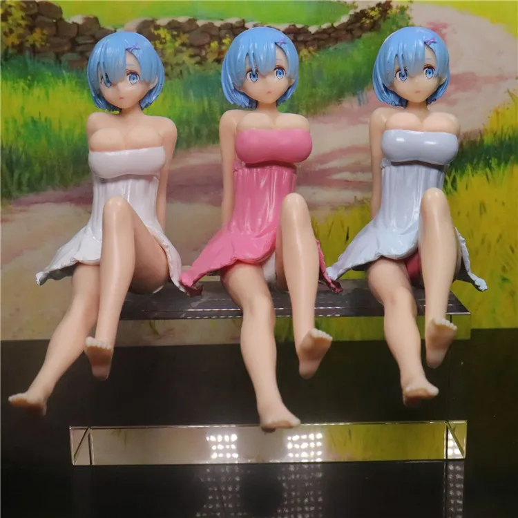 

Anime figure Chest Shaking sexy Rem Action Figure Sexy Girl PVC Collection Model Dolls Toys Car Decoration for boyfriend Gifts
