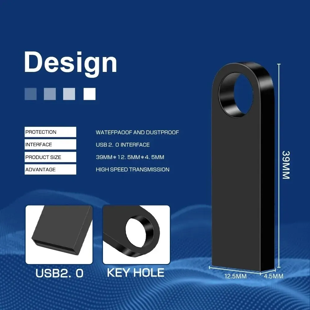 Металлический USB флеш-накопитель 64 ГБ 32