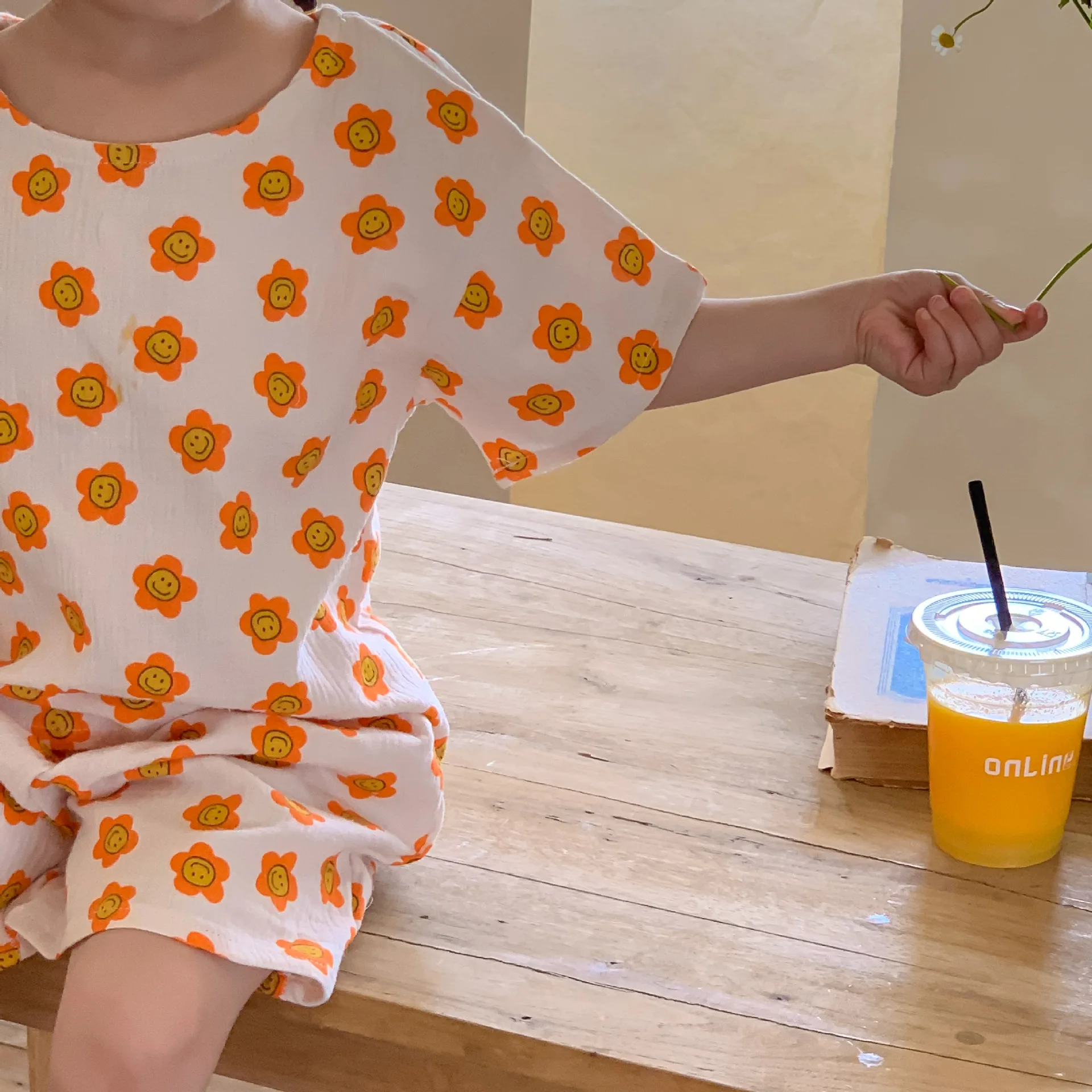 2022 Summer New Baby Clothes Set Cotton Linen Children 2pcs Suit Cute Bear Print Boys Short Sleeve Set Kids Girls Casual Outfits