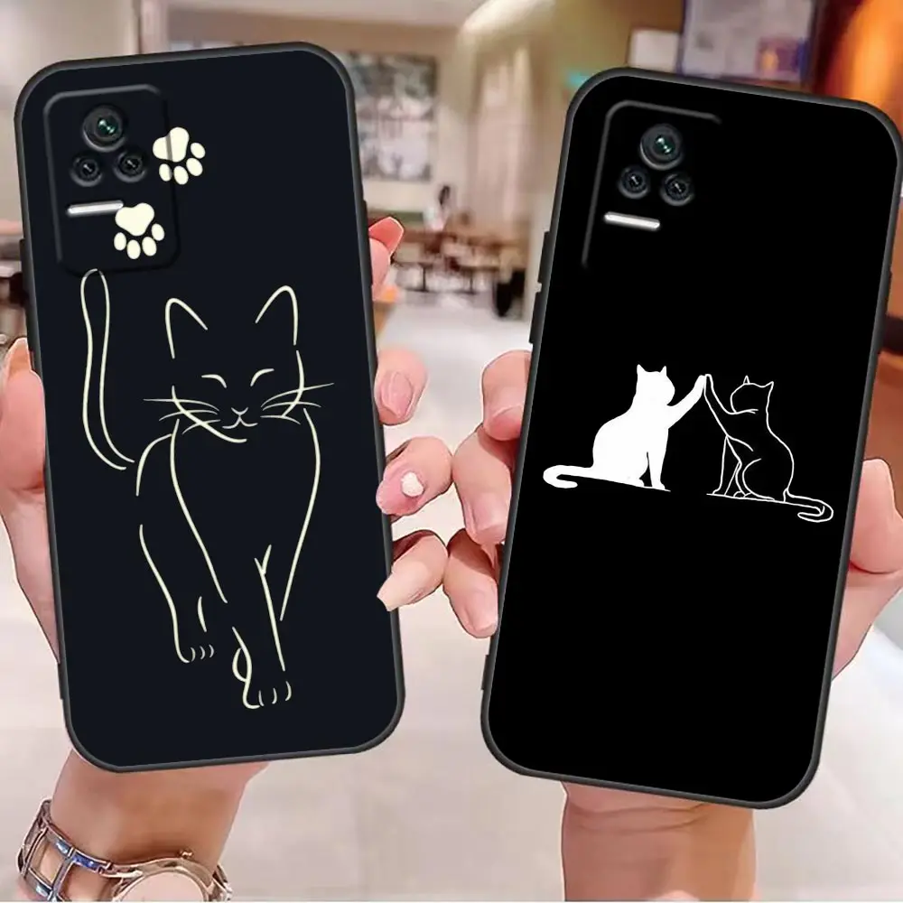 

Phone Case For Redmi K40 K30 K20 12C 10 10C 9T 9C 9A 9 8A 8 7A 7 6A 6 5A 5 4X 4A Pro Plus 5G Fundas Funny Cute Cat Rabbit Art