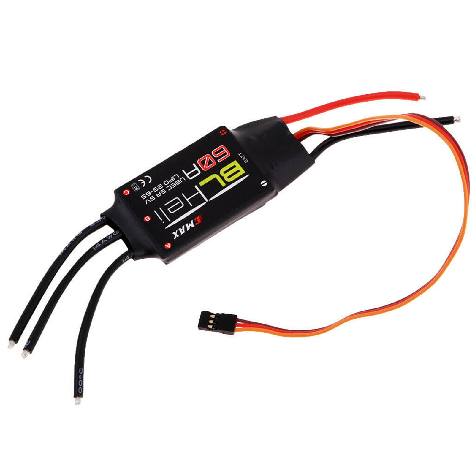 

1 PCS 40A 60A 2S-6S ESC Speed Controller With UBEC For RC QAV250 Drone Accessories Airplanes Helicopter Compatible BLHeli