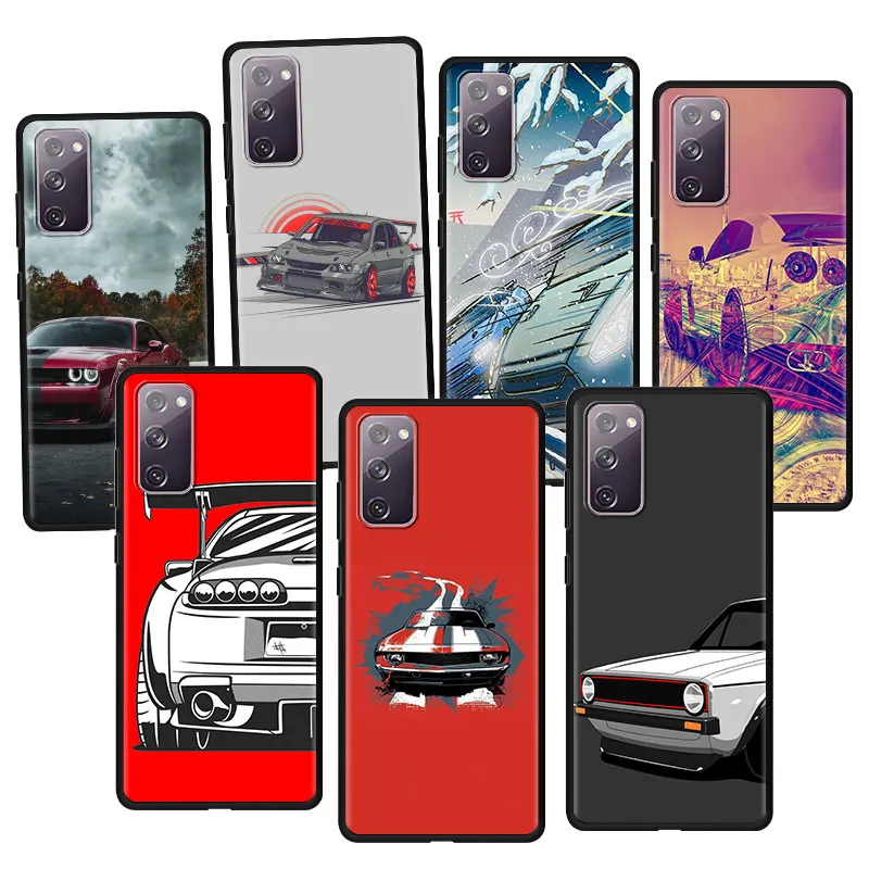 

Cover Case for Samsung Galaxy S10 S20 S7 S8 S9 S10e Plus Edge Lite FE S10Plus S10Lite S20FE 5G Full Japan JDM Sports Car Comic