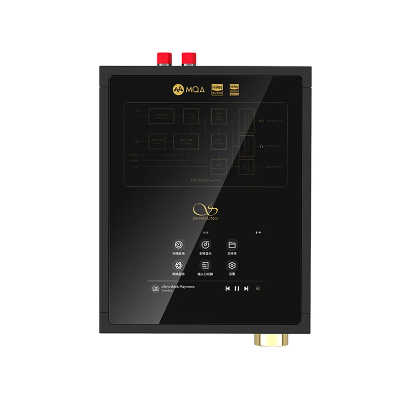 SHANLING EA5 PLUS AKM AK4493EQ Настольный стример Android Системный плеер ЦАП Усилитель для
