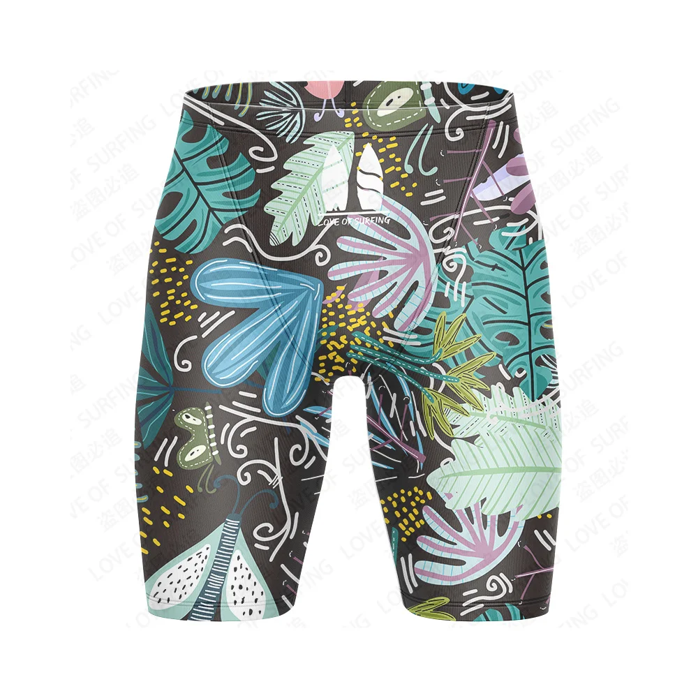 LOVE OF SURFING Summer New Water Sports Surfing Shorts Men's Quick Dry Swim Pants Disturber Swimming Training Shorts Customizabl