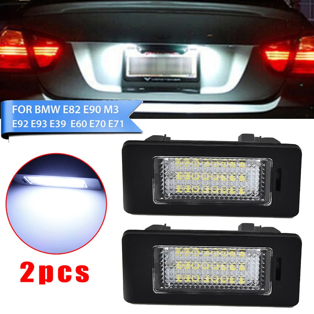 

2x 24LED License-Plate-Number Light Lower-Consumption Easy To Install For BMW E90 M3 E92 E70 E39 F30 E60 E61 E93
