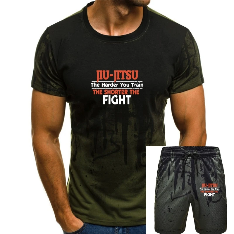 

Jiu Jitsu The Harder You Train The Shorter The Fight - Juijitsu Tshirt