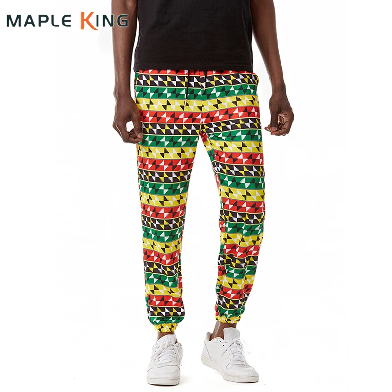 

Pontalon Large Men Harem Pants African Geometric Printed Loose Hip Hop Sweatpants Jumpsuit Mens Jogging Homme Techwear Trousers