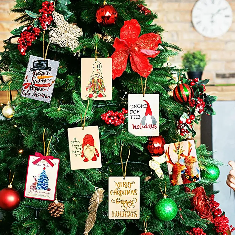 

Eco-friendly Painting Tags Food Tag with String Smooth Writing Christmas Tree Cards Item Label Food Hanging Cards for Home