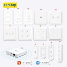 LoraTap ZigBee 3.0 Wireless 14 EU US Push Button Remote Tuya Scene Automation Control Switch Smart Life App Hub Need