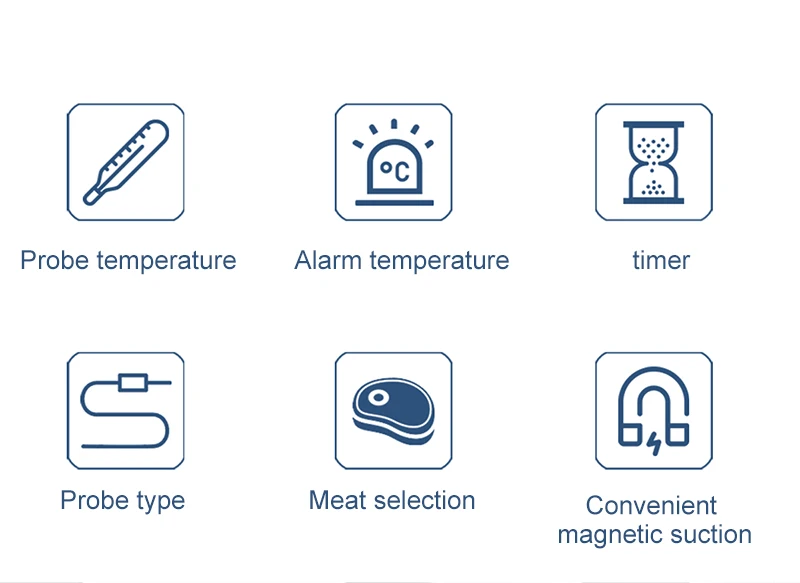Цифровой термометр для духовки курильщика конфет жидкости кухонного