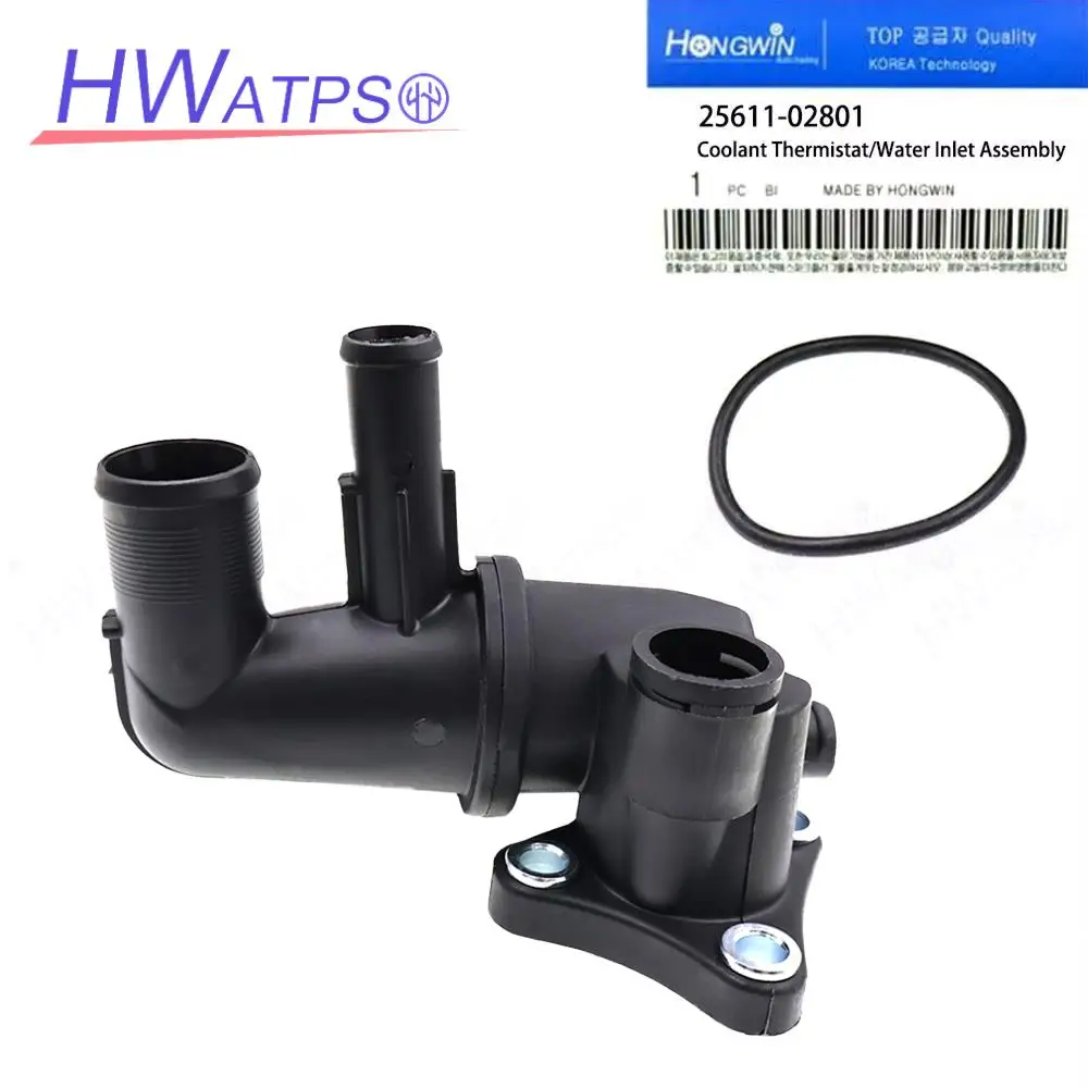 

Корпус термостата, выходная труба для воды 25611-02801 для HYUNDAI Getz 2002-2011 EON KIA PICANTO 2004-2011 i10 2007-2013