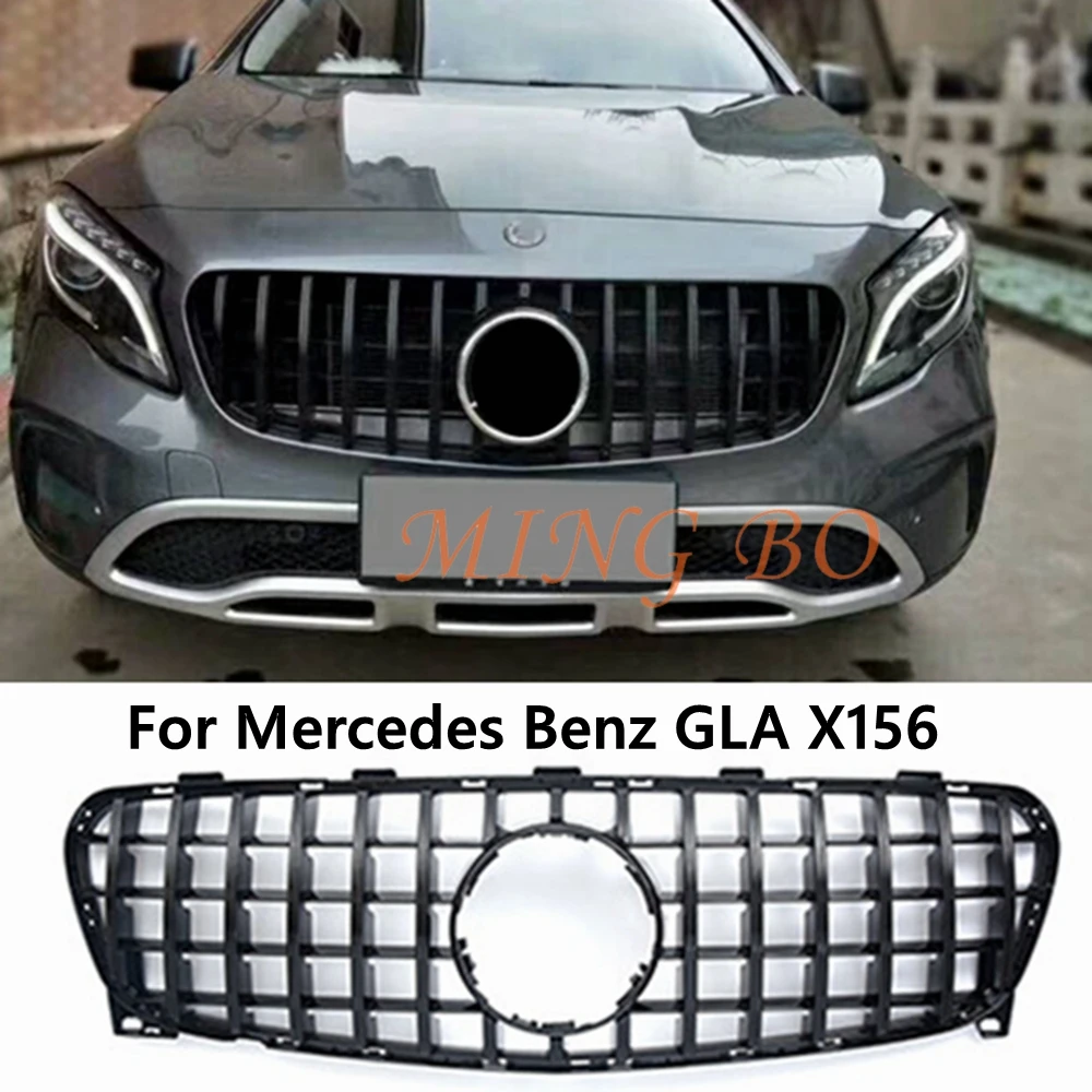 Для Mercedes Benz GLA Class X156 2014 2015 2016 2017 2018 2019 решетки передняя гоночная заготовка бампера