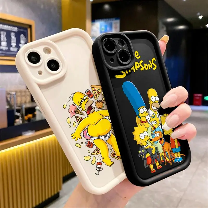 Чехол Simpsons для iPhone 11 14 12 13 15 Pro Max 13Mini
